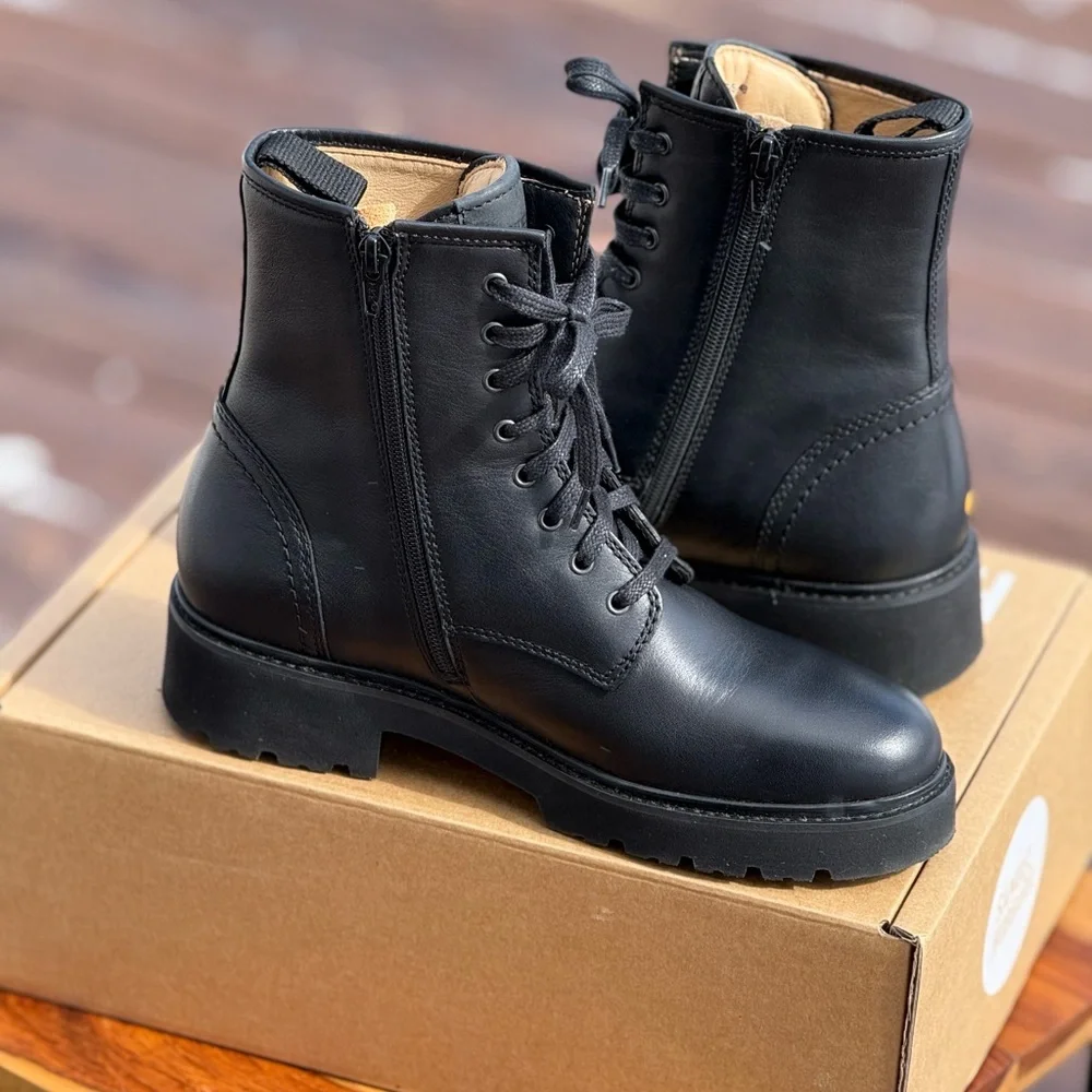 Samuel Hubbard Black Leather Moto Boots - Picture 11 of 11